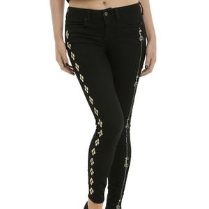 Hot Topic Black Harley Quinn Jeans